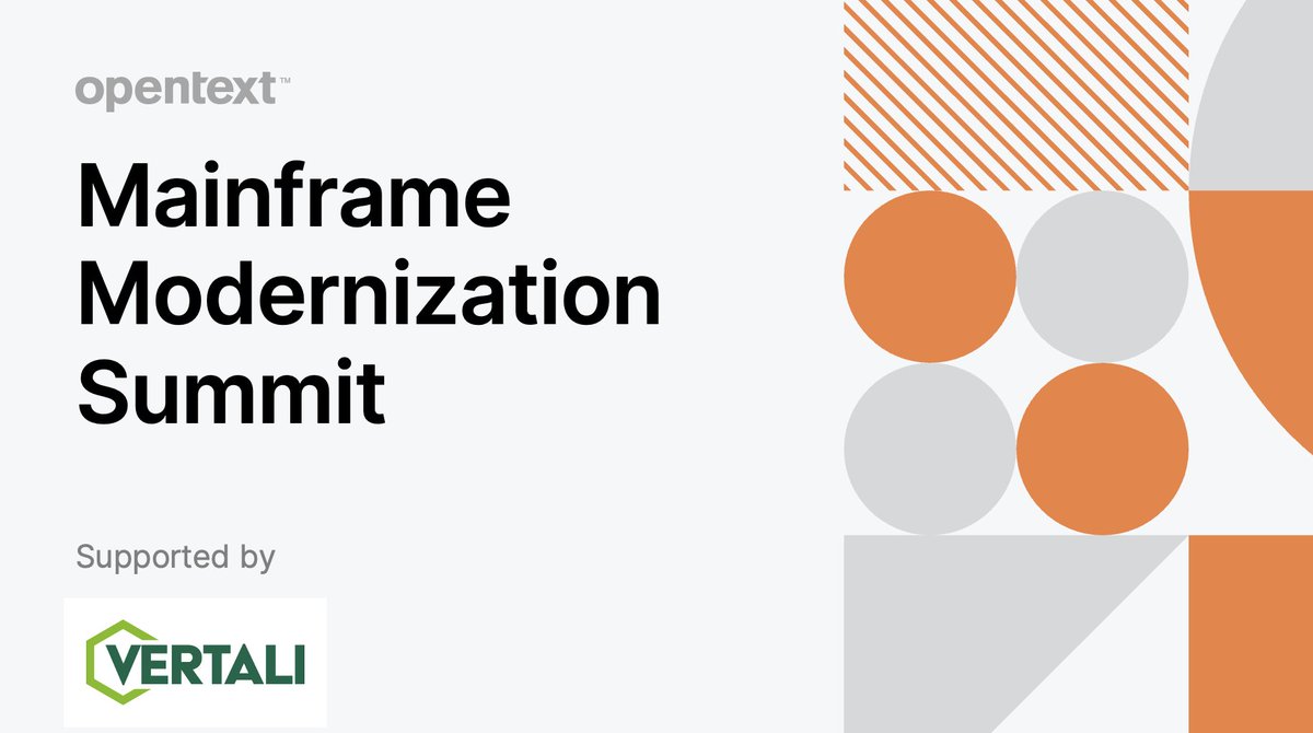 ich408i's tweet image. Delighted to have been invited to speak at the Mainframe Modernisation Summit on May 11th! Look out for further details and register here! @vert_MF 
#MainframeMod23
…memodernizationsummit.cventevents.com/event/8dcb69b4…