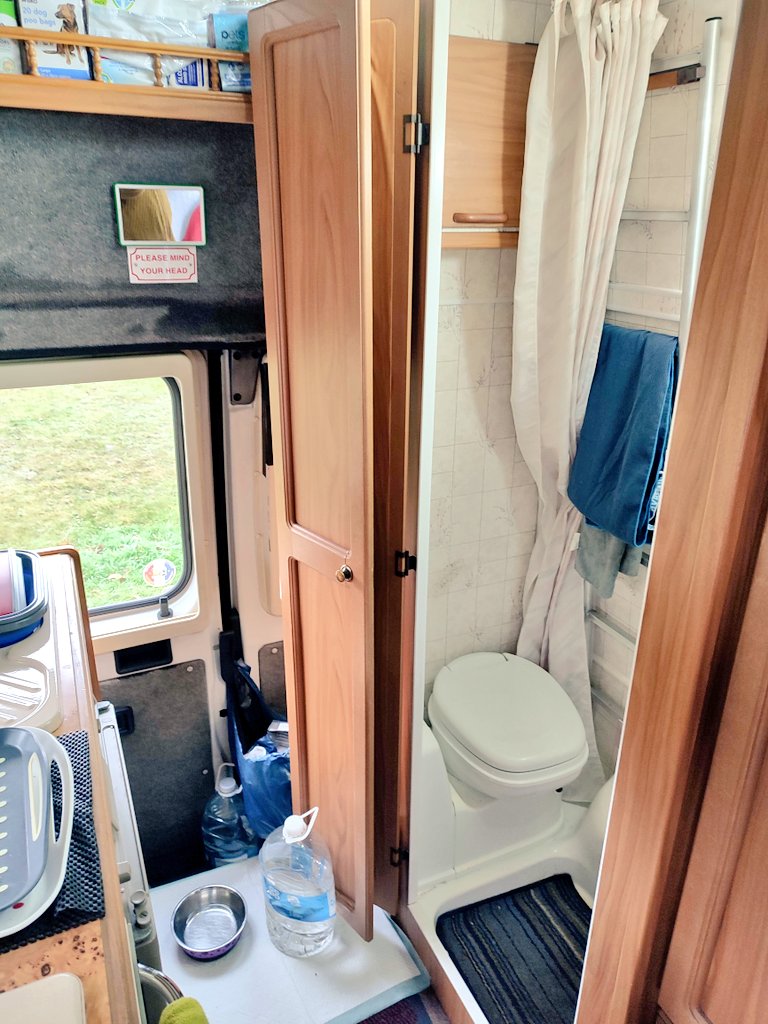 Firesnapper999's tweet photo. Still seeking sanctuary in the campervan. Owned 🚐 for six years, do not miss camping / tents at all, damp clothes & kit. 👎 #TooOldForThat💩 https://t.co/VjL0bMWslo