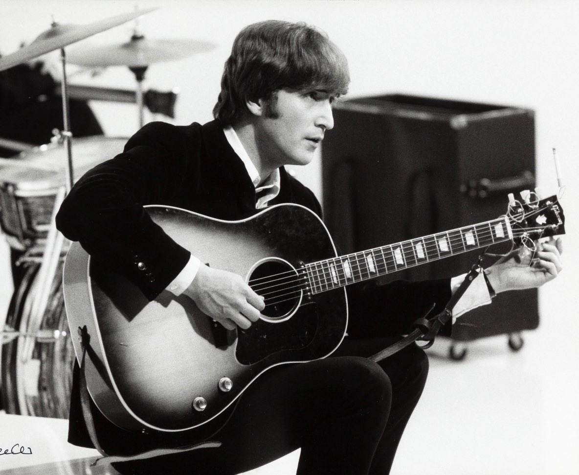 John Lennon photographed filming ‘If I Fell’, 1964. ‘I’ll show im!’