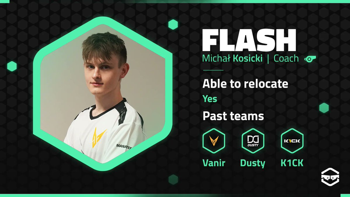Michał 'Flash' Kosicki (@sychoflash) on Twitter photo Since my contract with Vanir has ended, I'm looking for new home for summer 2023.
References: <a href="/Chrisberglol/">Lars Christiansen</a> <a href="/Lingwiii/">Lingwi</a> @ApplesloI <a href="/PabloMnM14/">Pablo 'Marhoder' Menéndez</a> <a href="/sahirathelegend/">Enes</a> <a href="/NoodleL0L1/">Noodle</a>
More references/examples of work, reviews upon request.
🔄 And ❤ appreciated. Since my contract with Vanir has ended, I'm looking for new home for summer 2023.
References: <a href="/Chrisberglol/">Lars Christiansen</a> <a href="/Lingwiii/">Lingwi</a> @ApplesloI <a href="/PabloMnM14/">Pablo 'Marhoder' Menéndez</a> <a href="/sahirathelegend/">Enes</a> <a href="/NoodleL0L1/">Noodle</a>
More references/examples of work, reviews upon request.
🔄 And ❤ appreciated.