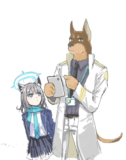 ケモ先生概念アニメもこれでいこう#ブルアカ 