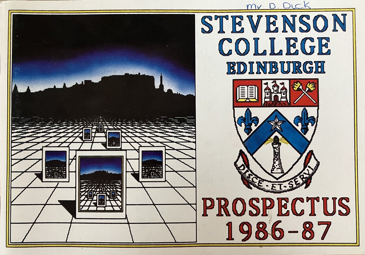 EdinCollegeHist's tweet photo. 1986/1987 prospectus for Stevenson College
#scottishcolleges #edinburgh #furthereducation #histed #edhist
@edinburghcoll https://t.co/2jYMHpjm4V