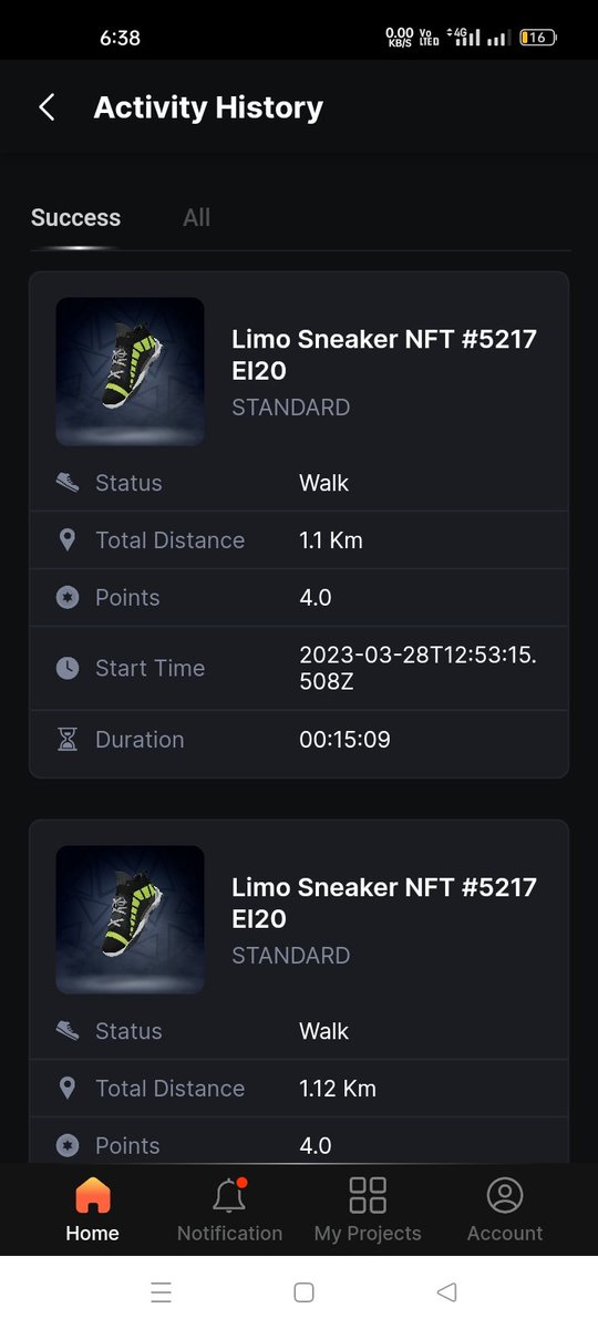 Duderony0my's tweet photo. Points submitted 🪙🪙🪙🪙🪙🥳🥳🥳🥳🔥👍👍 You can Earn money just by walking /jogging and Running🪙🪙Make Sweat and Earn money# Just you Buy NFT Sneaker From## Limoverse ##Healthfi# Block chain Technology https://t.co/V57cPkjRsB