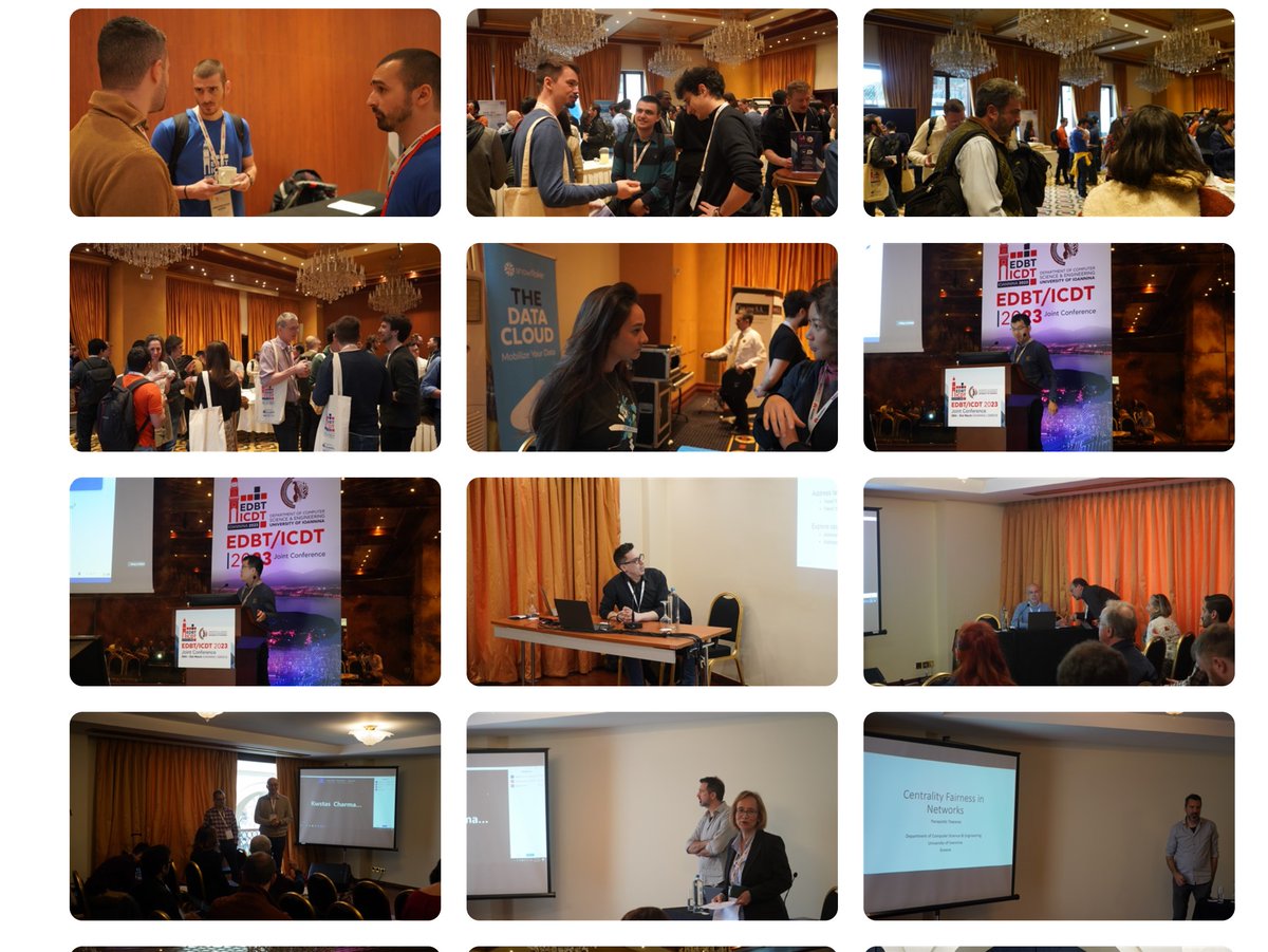 Share your photos and experiences from #EDBTICDT2023 #Ioannina
👉conferre.tv/edbticdt2023