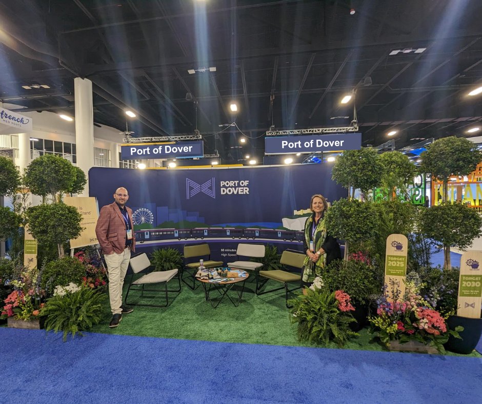 Hello from #Seatrade Cruise Global! 🚢Don't forget to stop by our 𝐬𝐭𝐚𝐧𝐝 1616. We'll be there to share our 𝐬𝐮𝐬𝐭𝐚𝐢𝐧𝐚𝐛𝐢𝐥𝐢𝐭𝐲 targets and our plans to expand our cruise operations in #Dover. 

#PortofDover #STCGlobal #cruise #cruiseindustry #nowastejustmemories
