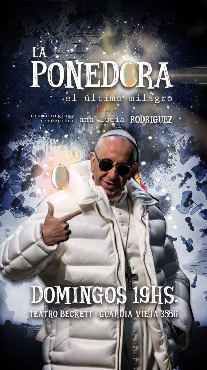 eugeaguilarr's tweet photo. Mira lo que es este flyer me vuelvo loquita

PD: CINCO FUNCIONES quedan de la ponedora, vengan o se pierden el milagro 🥚💒

🎟️LINK PARA ENTRADAS :https://t.co/7fPmlhAYjz https://t.co/hNCHdMrW2M