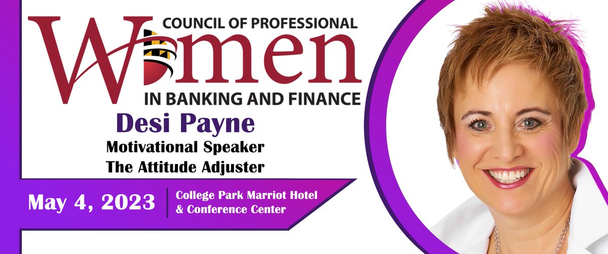 Join Desi Payne at the 2023 CPWBF Conference and learn how to keep your workday focused by shrugging off bad attitudes and staying positive. 

Click here to see our full list of specially curated expert speakers: ow.ly/7Llc50NtL7K
