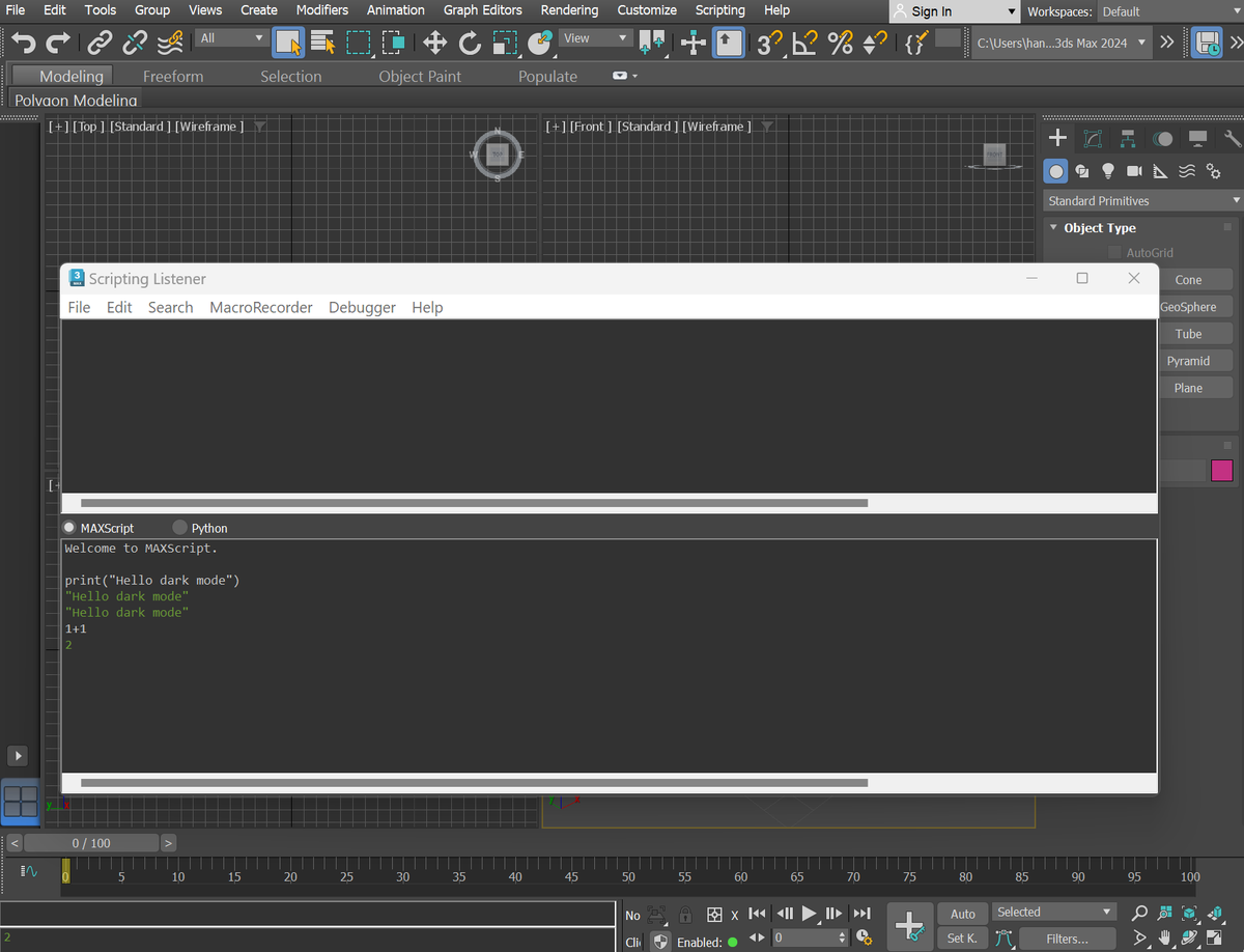 hannesdelbeke's tweet image. Why hurt your eyes? 3ds Max listener now has a simple dark mode plugin. 😎
github.com/hannesdelbeke/…
#package #plugin #maxscript #darkmode #darktheme #developers #developer #coding #scripting #gamedev #techart #python #3dsmax #indiedev