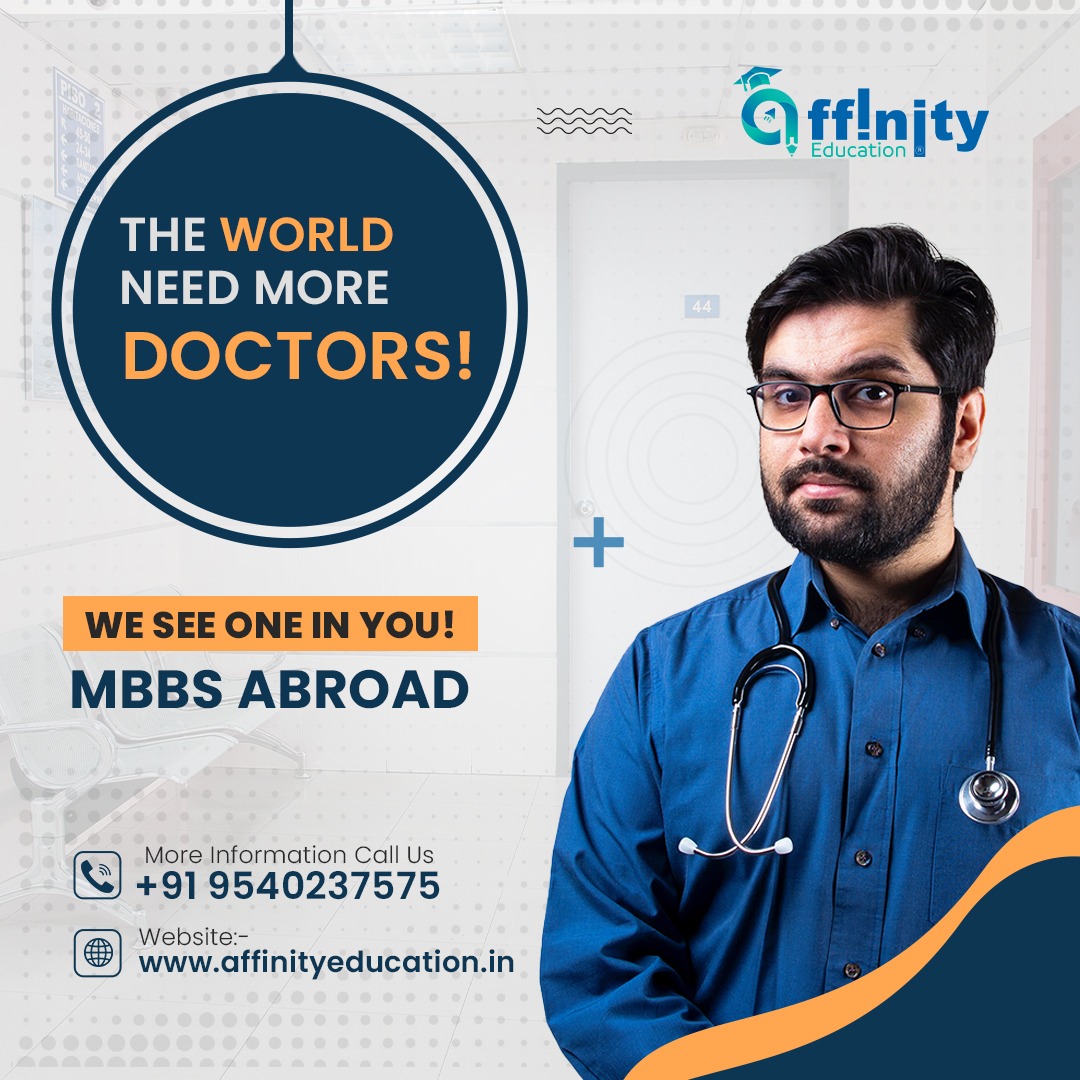 THE WORLD NEED MORE DOCTORS!
WE SEE ONE IN YOU! MBBS ABROAD🩺🛩

☎️ 𝐂𝐚𝐥𝐥 𝐔𝐬 𝐍𝐨𝐰: +91- 9540237575

#MBBSabroad #studyabroad #medicalstudy #medicine #educationconsultant #AffinityEducation #studyMBBS #dreamcollege #futuredoctor #careerdevelopment #collegeadmissions #neet