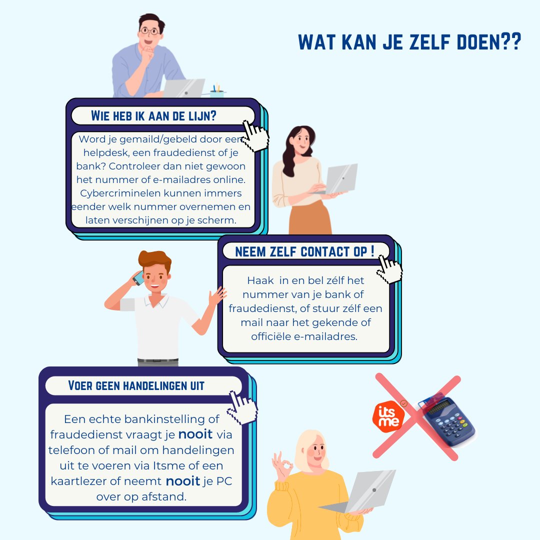 Vorig jaar behandelde parket Limburg bijna 2500 dossiers inzake cybercrime. Voorkom dankzij de tips van onze specialist cybercrime dat je zelf slachtoffer wordt! #blijfcybercrimineleneenstapjevoor #phishingawareness #spoofing