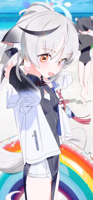 #ブルアカ 海辺に行った可愛いココナ  
