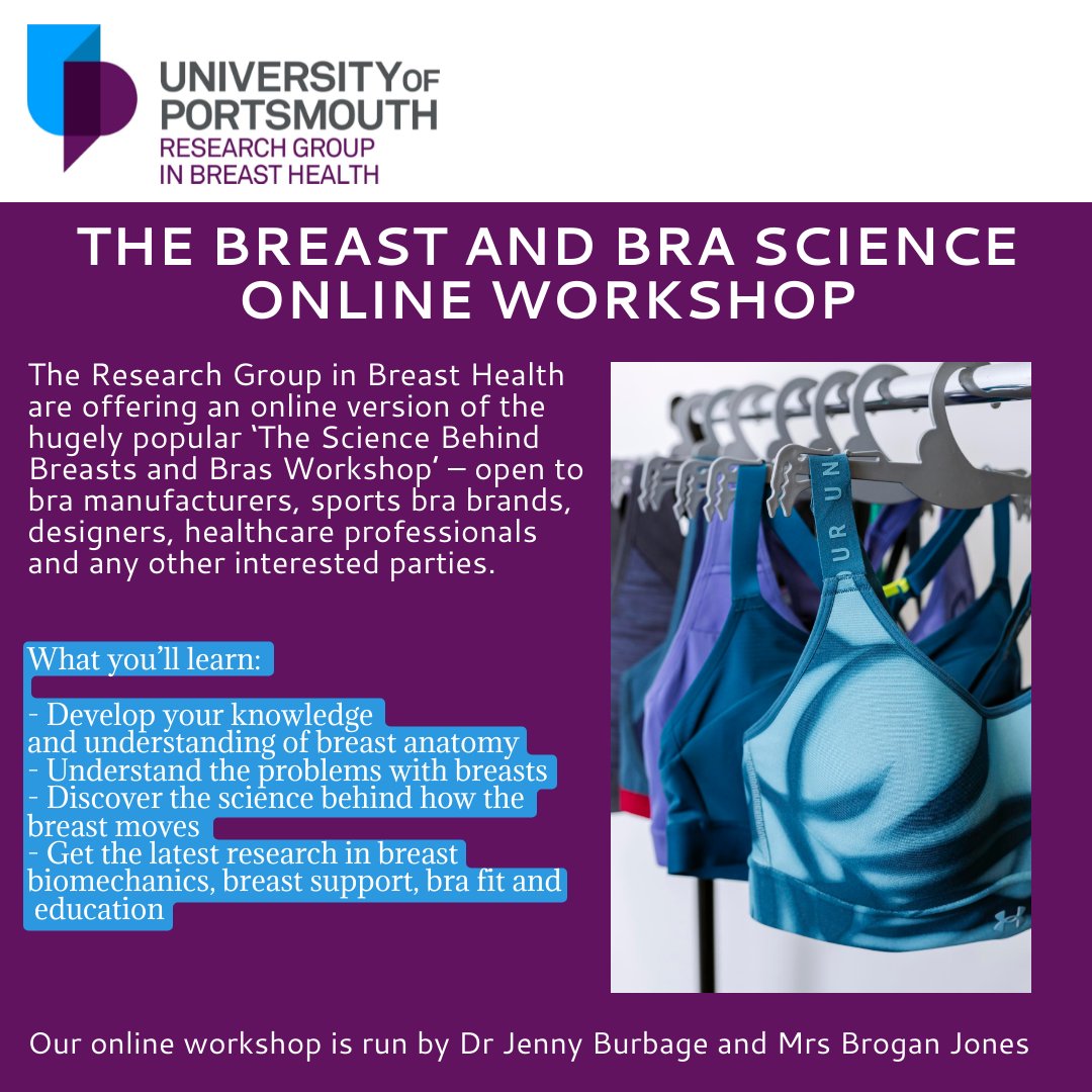 UOP_RGBH's tweet photo. 🔥LESS THAN 1 MONTH TO GO🔥
Not long now until our Breast Science online workshop! Follow the link below to sign up:
https://t.co/jJ9eTUkd0J
#rgbh #onlineworkshop #breastscience #uop #universityofportsmouth #sportscience https://t.co/DnDt2f49Q0