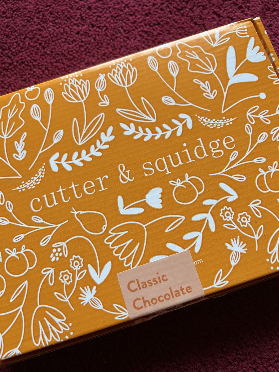 JaniceHallett's tweet photo. Just taken delivery of a *very* indulgent treat 😋 Huge chocolatey thanks to the lovely sender 😍 you know who you are 🕵️‍♀️🔎 #brownies #cutterandsquidge https://t.co/I5jKc4ONj9