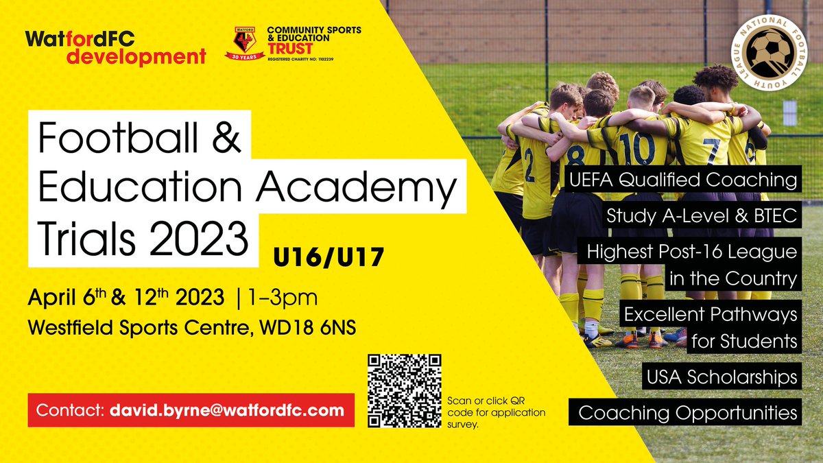 Interested in Football and Education?
Scan the QR code for more information.