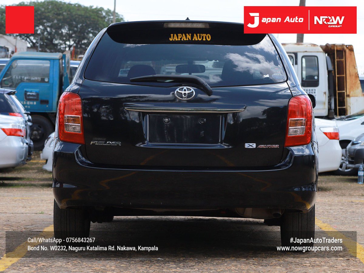 Japanautotrader's tweet image. In Stock, Toyota Fielder 2008 (Black)
Call or WhatsApp us on 0756843267 or visit nowgroupcars.com #nowgroupcars #japanautotraders #kampalarides #safecars #Uganda #luxurycarsforsale #instagramcars #tiktokcars #snapchatcars #kampaladealership #toyotafielder
