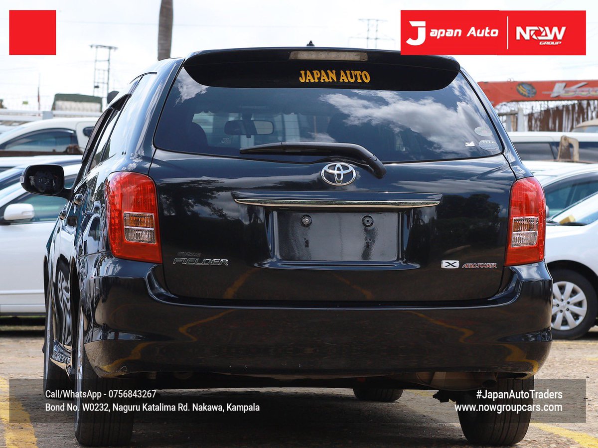 Japanautotrader's tweet image. In Stock, Toyota Fielder 2008 (Black)
Call or WhatsApp us on 0756843267 or visit nowgroupcars.com #nowgroupcars #japanautotraders #kampalarides #safecars #Uganda #luxurycarsforsale #instagramcars #tiktokcars #snapchatcars #kampaladealership #toyotafielder