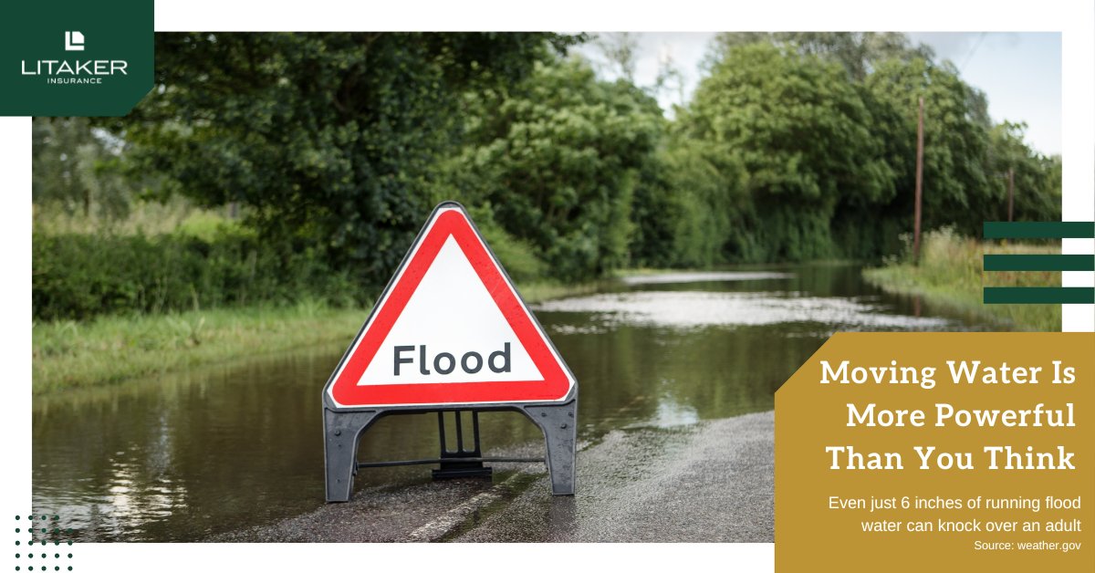Stay weather aware! Even just 6 inches of running flood water can knock over an adult, 12 inches can carry away a car, and 24 inches can carry away an SUV or truck.