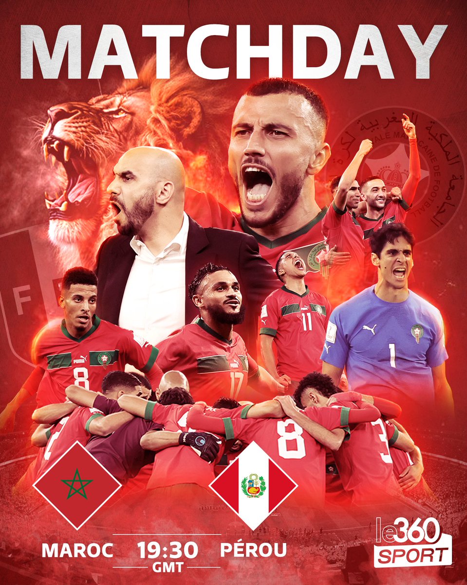 Allez les Lions 🇲🇦 ! 

#TeamMorocco #MARPER