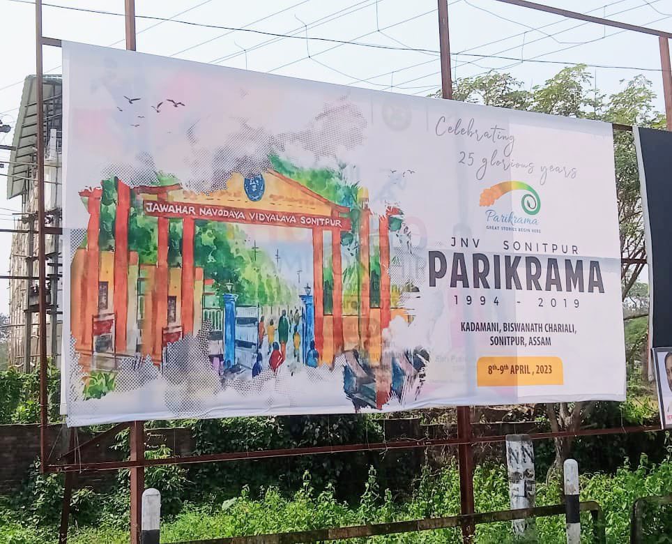 jnv_sonitpur_aa's tweet photo. Can’t stay calm anymore!

To that incredible joy of seeing a beloved time right there.

#Parikrama2023 https://t.co/mlpMb8B41O