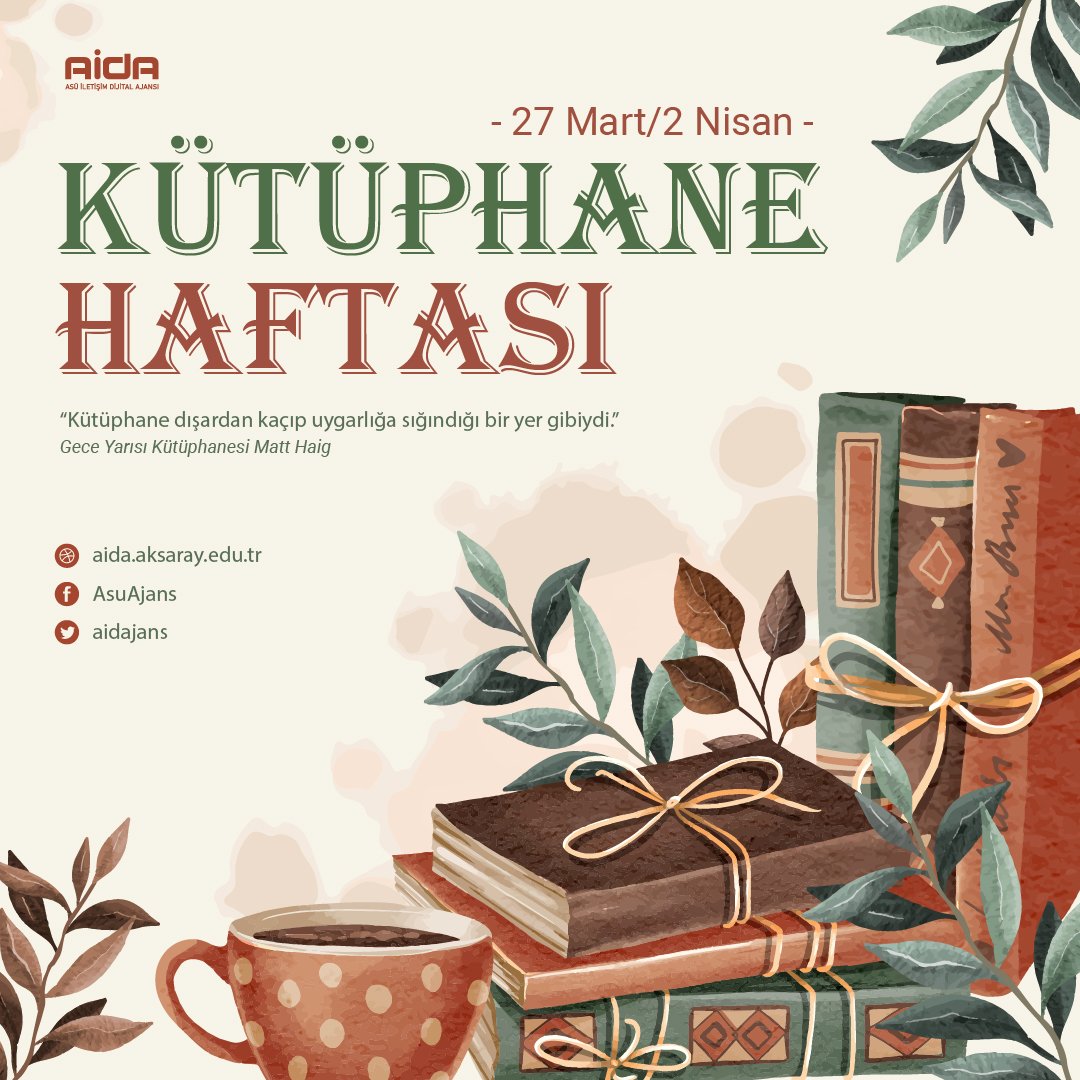 "Kütüphane dışardan kaçıp uygarlığa sığındığı bir yer gibiydi." 

Gece Yarısı Kütüphanesi - Mart Haig

#kütüphanehaftası #okumakgüzeldir #asü #aidajans 😎