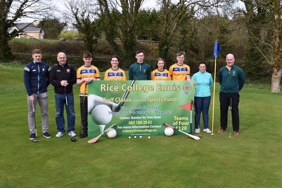 RiceCollegeNews's tweet photo. Great day at the launch of the Rice College Golf Classic! Looking forward to the 4th and 5th of May, keep eyes peeled on our social media channels over the next few weeks as we were busy at our launch day ⛳️#claregaa https://t.co/2Fp7VfzTO0
