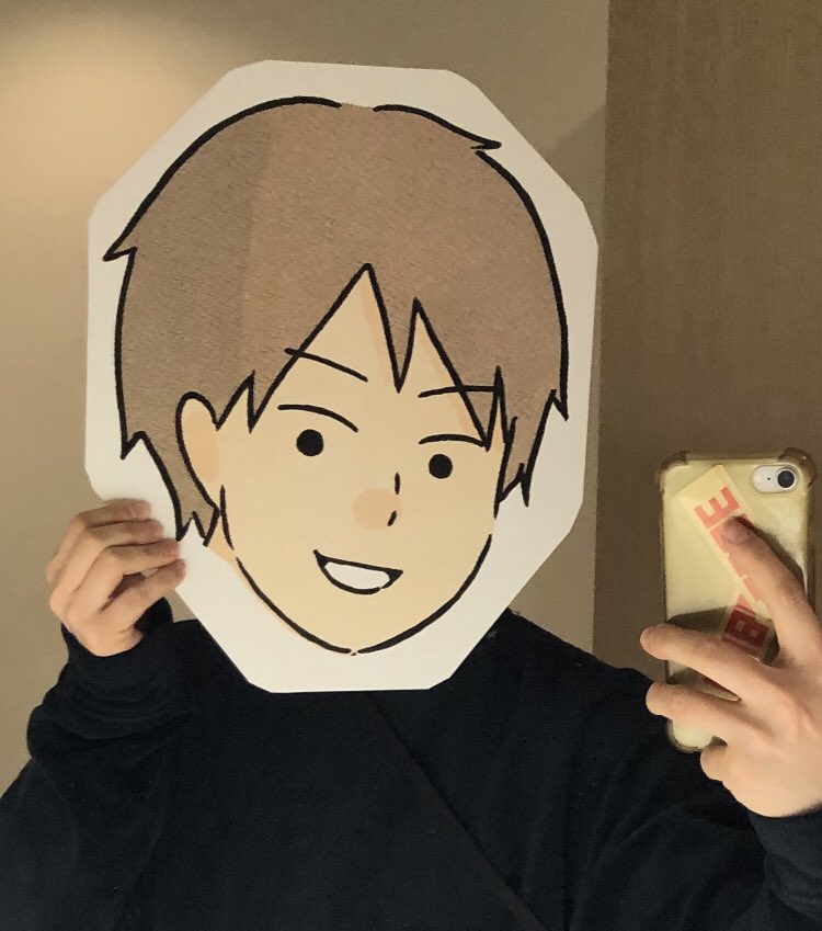 手作りのお面のメイキングはこちら🤗笑 https://t.co/M1GTtrJGGC