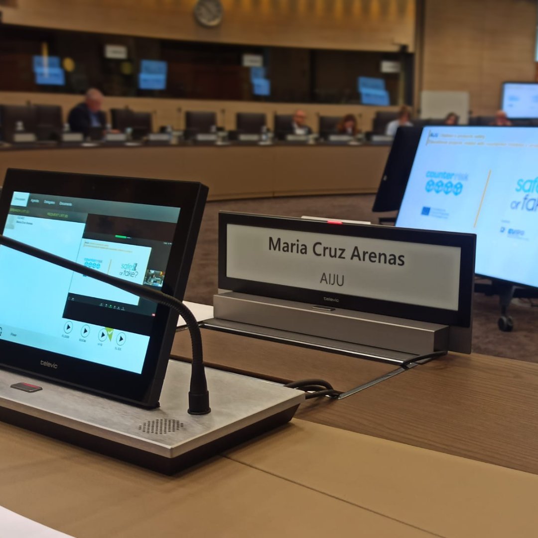 AIJU_Tecnologi's tweet photo. La semana pasada asistimos a la reunión del grupo de trabajo europeo del Observatorio de la @EU_IPO en la que presentamos los proyectos de #AIJU en el ámbito de la #propiedadintelectual y los riesgos de los productos infantiles falsificados: #CounterRisk y #SafeOrFake? https://t.co/etx50x9F0X