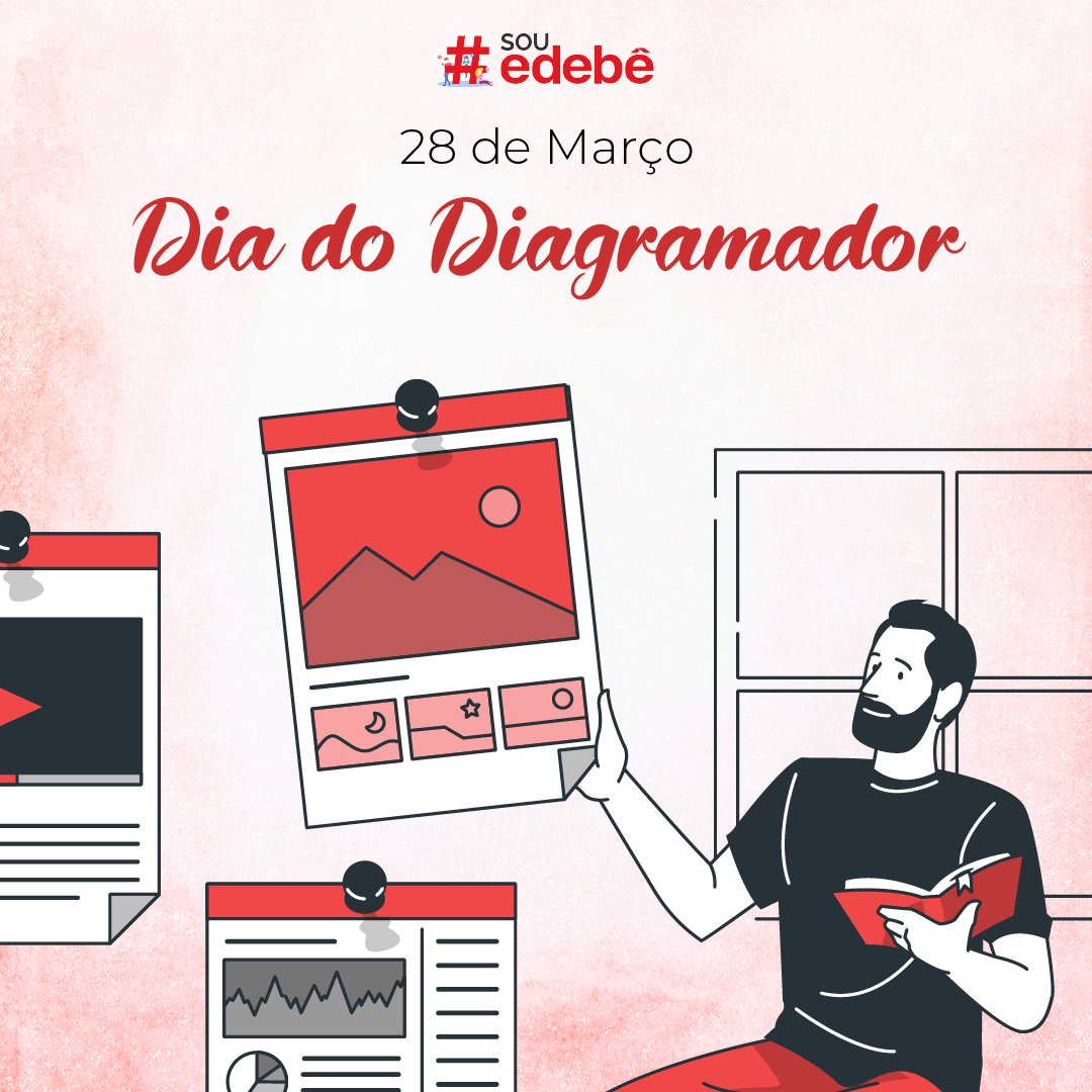 edebebrasil's tweet photo. Profissionais responsáveis pela organização de texto e imagens em diversos formatos, principalmente, impressos, como livros, jornais e catálogos. A Edebê agradece e parabeniza a todos os profissionais de diagramação! https://t.co/0fN0VCNRbe