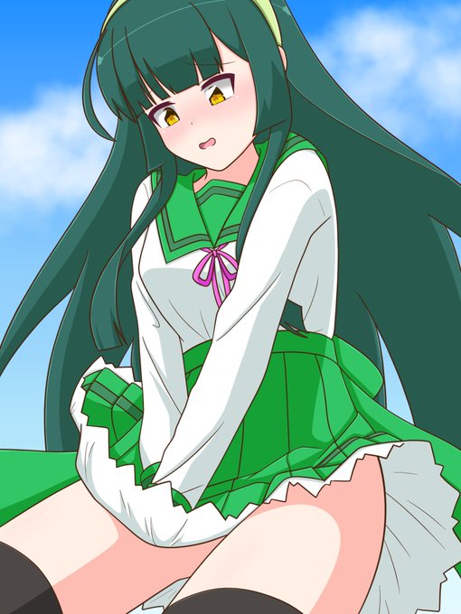 春風に吹かれるずんちゃん
#東北ずん子 