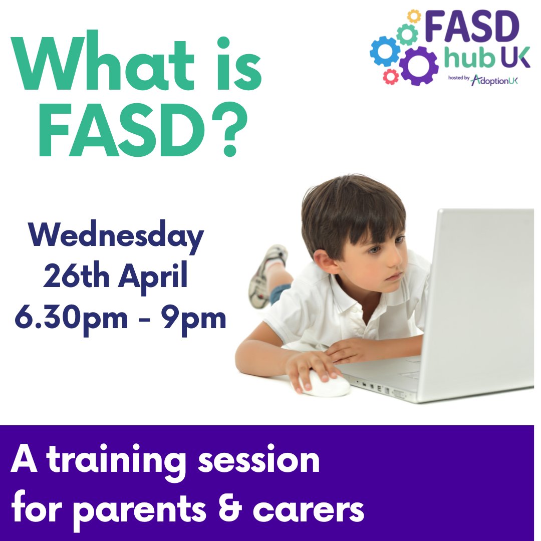 Do you care for someone who has been prenatally exposed to alcohol? Do you want to know more and ask questions about #FASD? Buy your ticket for one of our 3-hour courses for parents and carers coming soon: ow.ly/AwE950MSP5h
(FREE for Parents/Carers in Scotland) #FASDHubUK