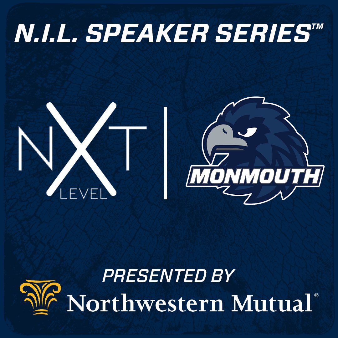 MonmouthHawks's tweet image. Monmouth partners with @NXTLevelH to bring N.I.L. Speaker Series to campus Wednesday presented by Northwestern Mutual 

📰 flyhawks.co/NILSERIES

#FlyHawks #NIL