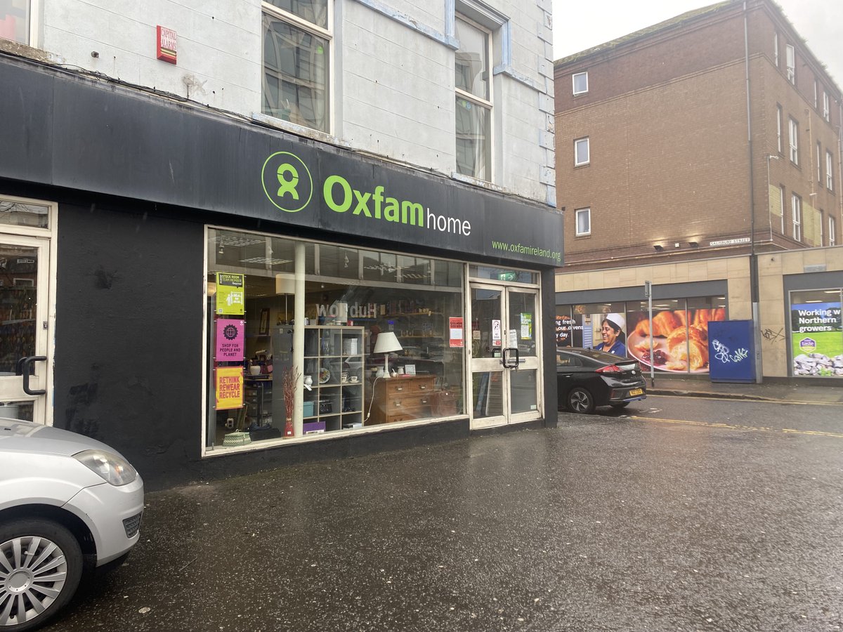 LinenQuarterBID's tweet photo. Some excellent results today at @Oxfam Dublin Road. Our team have power-washed the area, faded the graffiti and applied paint to cover it. Graffiti removal across the district will continue this week, and we are working alongside the PSNI to address this long term. https://t.co/OudGnLKnNq