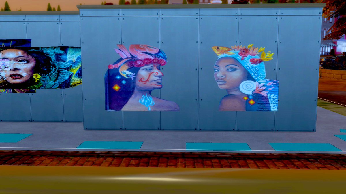 jaythesimmer's tweet photo. Yes I’m excited over graffiti 😂 I’m sure it’s easier to others but it took me awhile 5 hours …💀😂 these three beautiful pieces are from the beautiful and colorful streets of Bogota Colombia 🇨🇴 my first cc 🥹 these will be released with tons more soon! #myfirstcc #thesims4 #ts4 https://t.co/PhuEQhiHJT