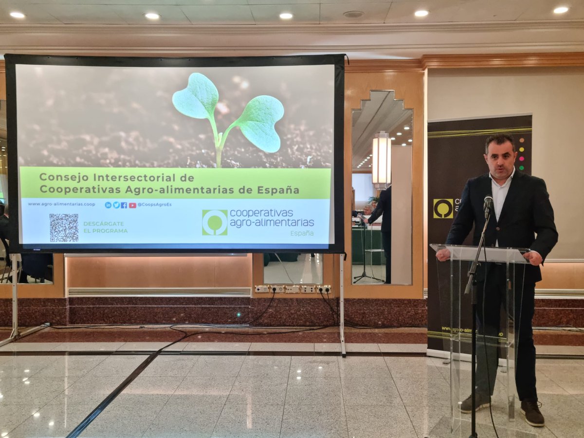 DehesaGrande's tweet photo. 💚 Octavio Gonzalo, nuestro gerente hablando en #intersectorial de @CoopsAgroES con los president@s de los consejos sectoriales y grupos de trabajo sobre la situación actual del #VacunodeCarne de Cooperativas
#CarnedeVacuno #SomosCooperativa https://t.co/hQ3xNknBjw