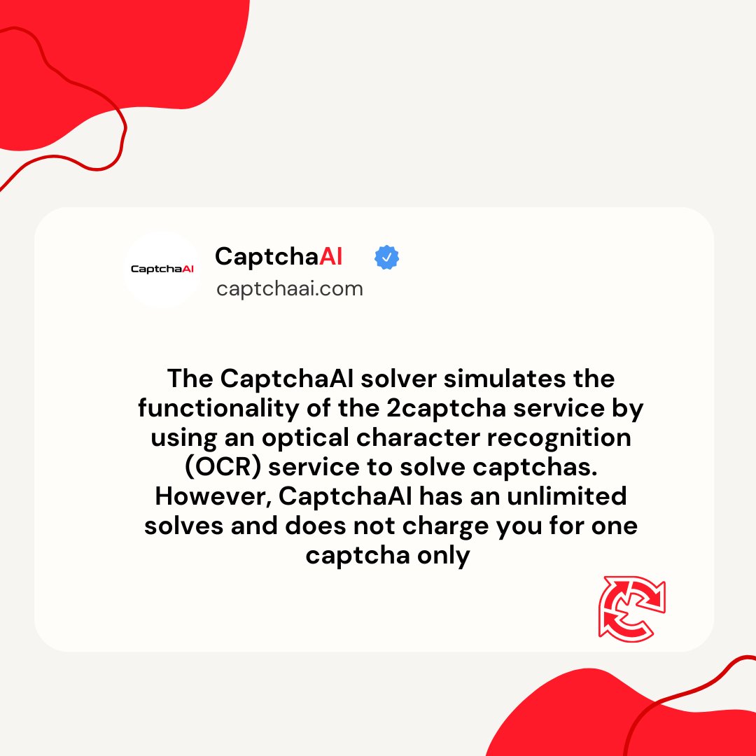 solveunlimited's tweet photo. #CaptchaAI #OCR #Recaptcha #Hcaptcha #2Captcha #solves #captchasolvingservice https://t.co/MouJMwDbLY