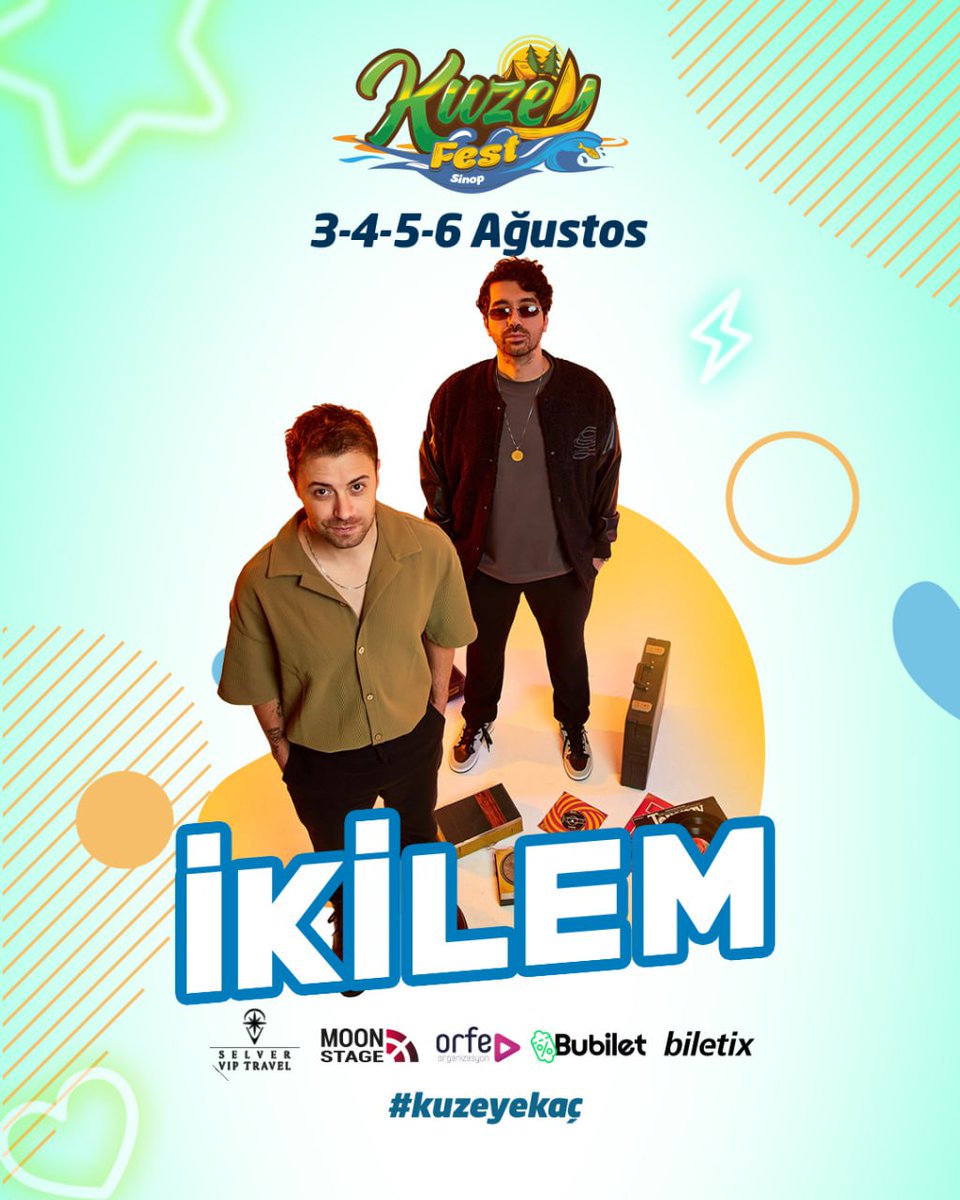 Birtakım yaz planları şimdiden yapılsın bence! 😎 İkilem, sevilen şarkılarıyla bu yaz Kuzeyfest'te. İkinci dönem avantajlı biletler seni bekliyor! 🎟️

#kuzeyfest #kuzeyekaç #ikilem