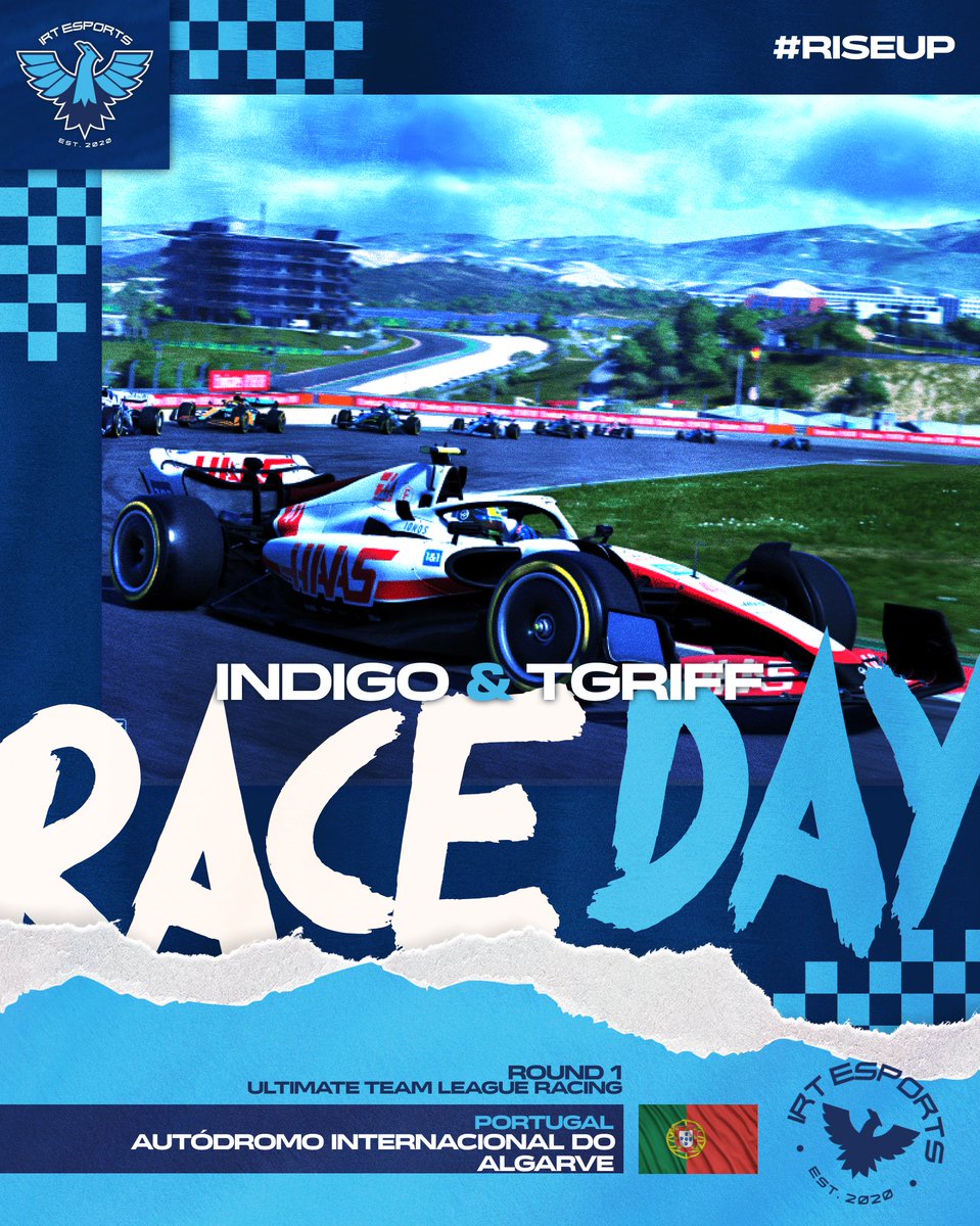 🏁Race Day🏁

It is yet another competition for our assist team to take part in🤗!
Indigo and TGriff will give their all in Portugal to start us off on the right🦶!

#TeamIRT
#RiseUp