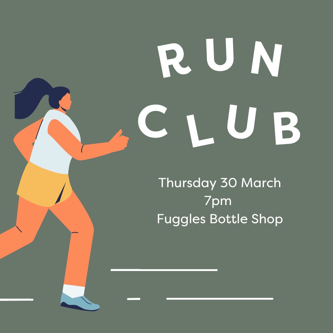 This Thursday folks! 7pm from Fuggles Bottle Shop for a social 30 minute run followed by a complimentary beer with like minded souls. #Tunbridgewells
