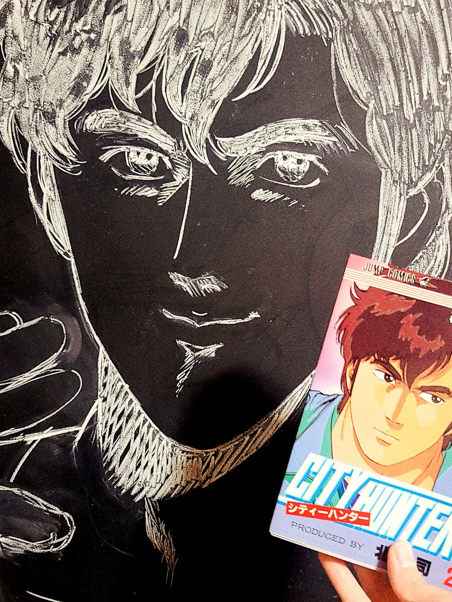 誕生日に何やってるのかよく分かりませんが黒板にでっかく凄腕のスイーパー描きました 
