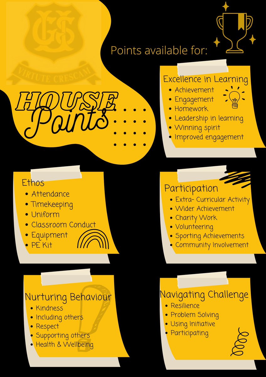 At UGS it is about recognition of the individual. Points are awarded to our young people for Excellence in Learning, Ethos Contributions, Participation, Nurturing Behaviour &amp; Navigating Challenge-The key skills &amp; attributes as they Grow in Excellence.
