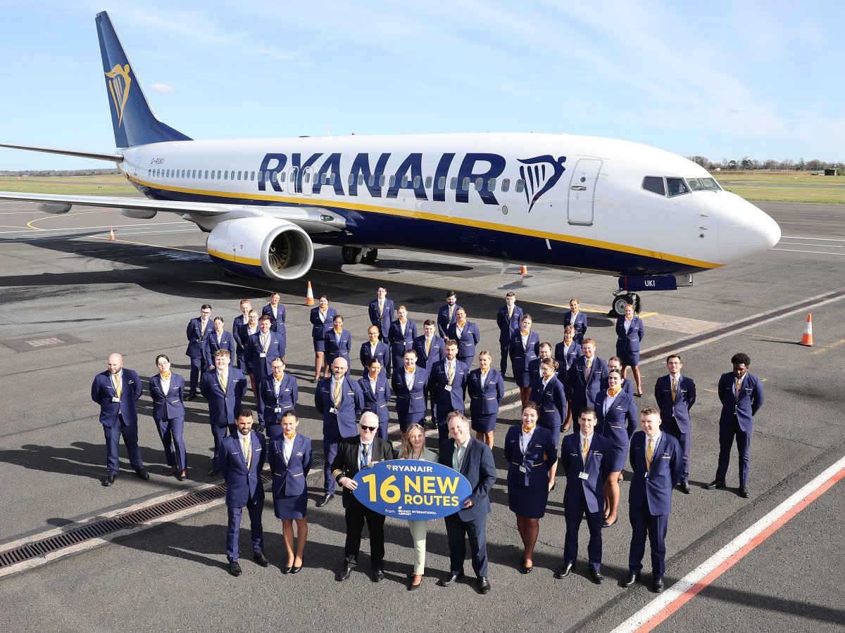belfastairport's tweet photo. We @belfastairport are delighted to be welcoming back Ryanair with a two aircraft base; operating over 140 flights a week to 16 routes across GB and Europe.

Read more: https://t.co/mJFm1EckSt https://t.co/l3nyXE4puJ