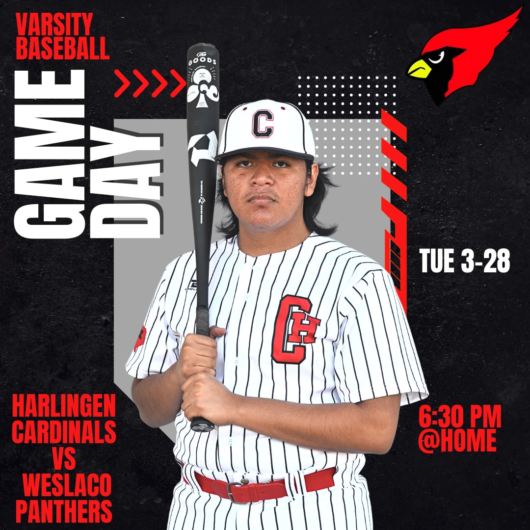 Harlingen Cardinal Baseball on Twitter "🚩Cardinals Game Day🚩 ⏰VARSITY