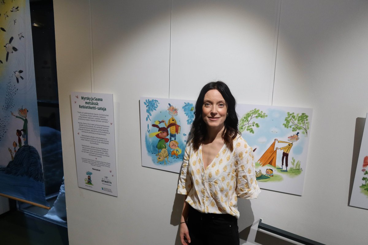 Ninka Reittu on kirjoittanut ja kuvittanut vastuulliseen retkeilyyn innostavan lastenkirjan ”Myrsky ja Saana metsässä: Retkietiketti-satuja”.  Tänään Kolin luontokeskus Ukossa julkaistu kirja on kaikkien luettavissa: luontoon.fi/retkietikettis…