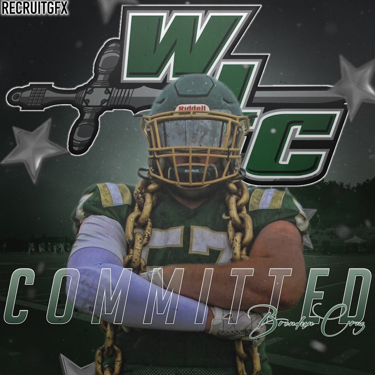 BrendanCruz57's tweet photo. We Warriors!⚔️Committed!🟢⚫️@WLC_OLcoach @WLCCoachTreske @WLC_Football @CoachBurnett93 @CoachRene7 @CoachTJones89 https://t.co/TwoYghK5hR