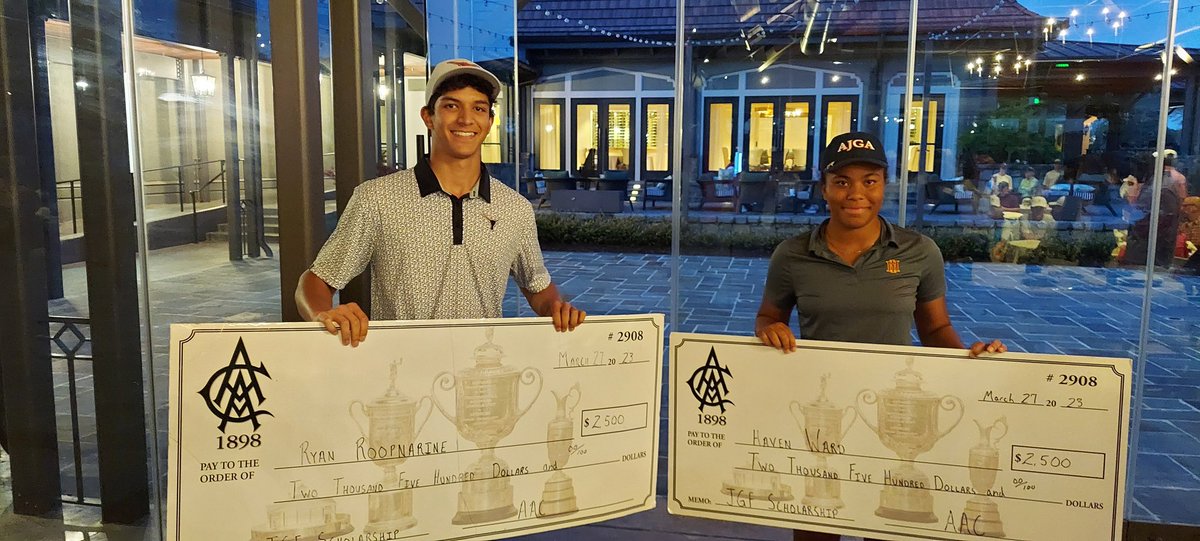 After the tournament, during the awards ceremony one of our seniors <a href="/RyanRoopnarine3/">Ryan Roopnarine</a> was honored to receive the annual scholarship given by the <a href="/atlantaathclub/">Atlanta Athletic Club</a> Junior Golf Committee. Great job Ryan! We're proud of you! #Hook'em <a href="/ForsythSports/">FCN Sports</a> <a href="/studentgolfGA/">GA High School and College Golf</a>