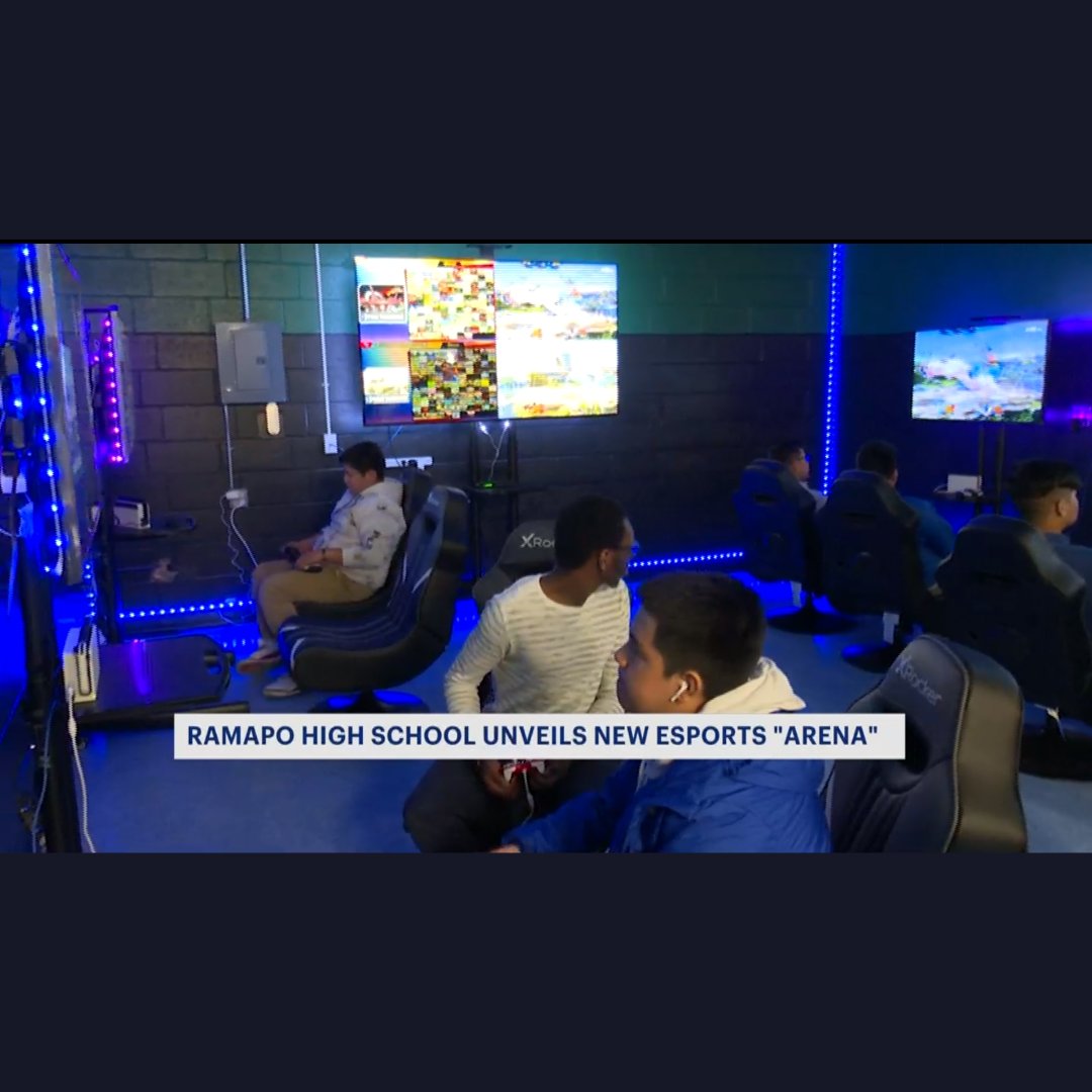 LHRICit's tweet photo. Ramapo High School unveils its new esports team! https://t.co/AeZDihOfFs @EastRamapoCSD https://t.co/PCdlKK7EXq