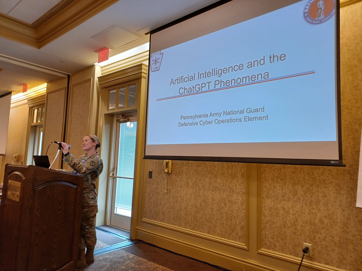 Thanks, Major Pierce, for a great session on A.I. and ChatGPT.  #PDEDataSummit2023