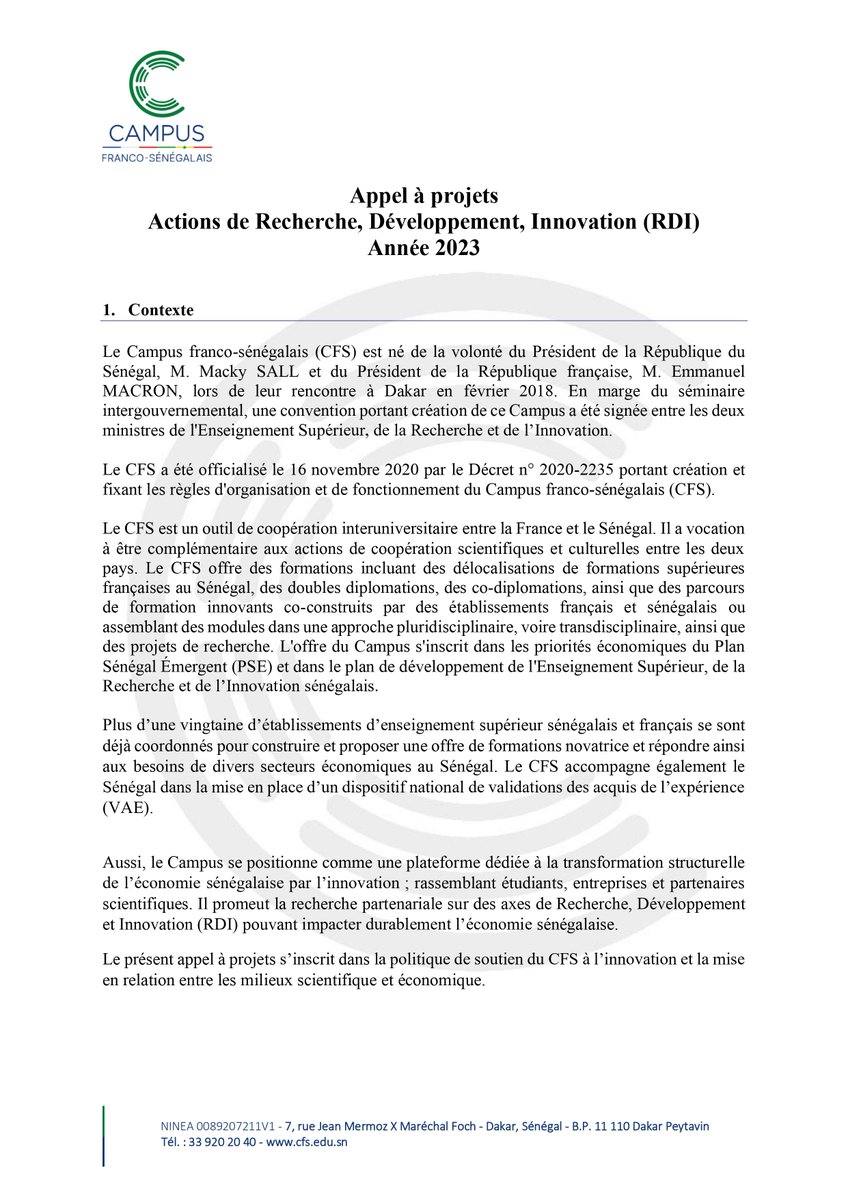 Université Rose Dieng France-Sénégal (Ex CFS) tweet media