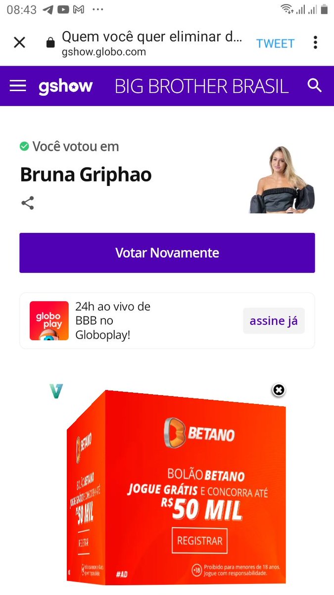FilipePortoMelo's tweet photo. @domitila_barros Vamos votar! 🚨 #ForaB https://t.co/nSrVtx7hQV
