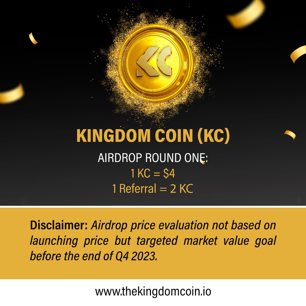 TheKingdomCoin's tweet photo. Kindly follow this link to participate in the Airdrop event. 

https://t.co/pIMckp7vJA https://t.co/gOCz4crO1N